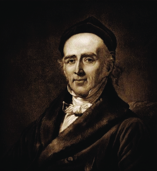 Portrait of Samuel Hahnemann, founder of homeopathy